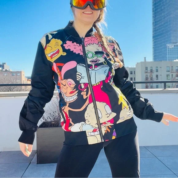 MENS MEMBERS ONLY NICKELODEON BOMBER JACKET Women - Picture 5 of 16